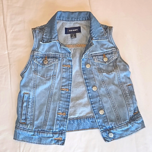 OLD NAVY DENIM VEST - Picture 1 of 2